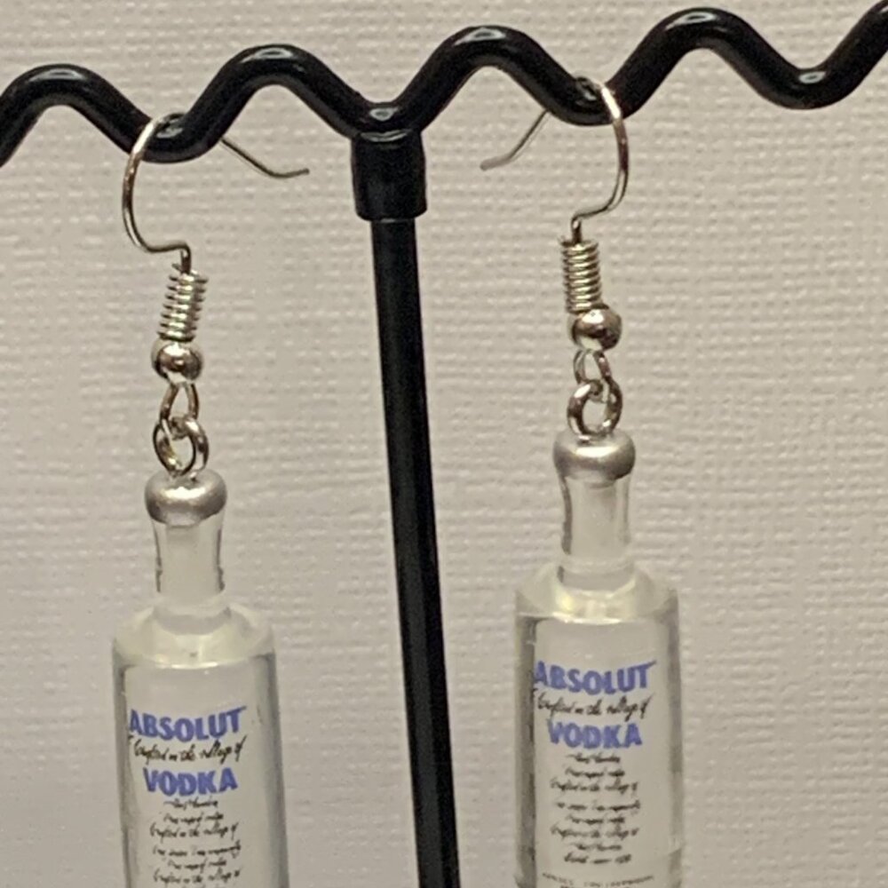 Alcohol Earring, Drink Earring, Vodka Earring, Gift Idea, Silly Food Earring